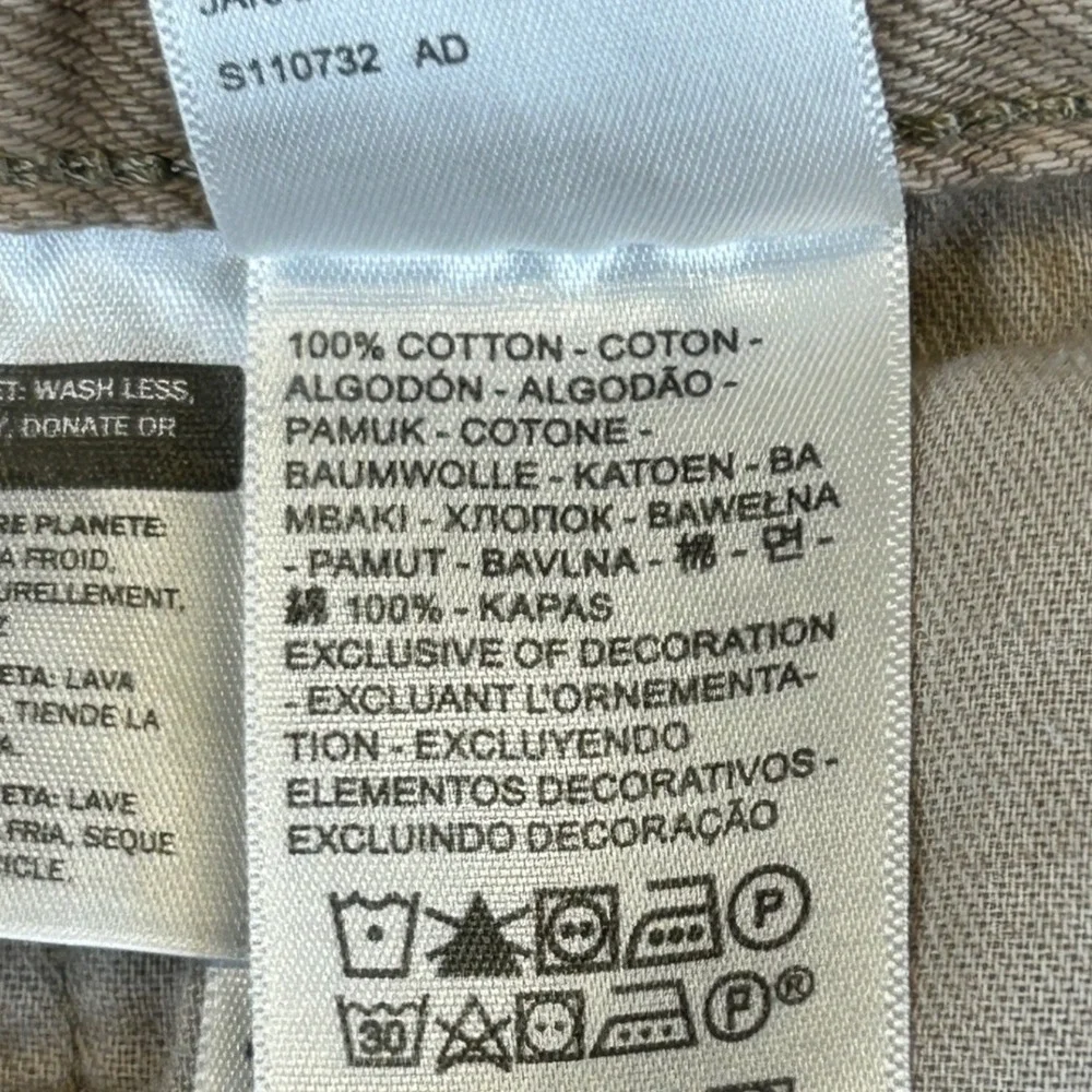 Levis 501 Jeans Mens 33x30 Tan Khaki Straight Leg Button Fly Denim